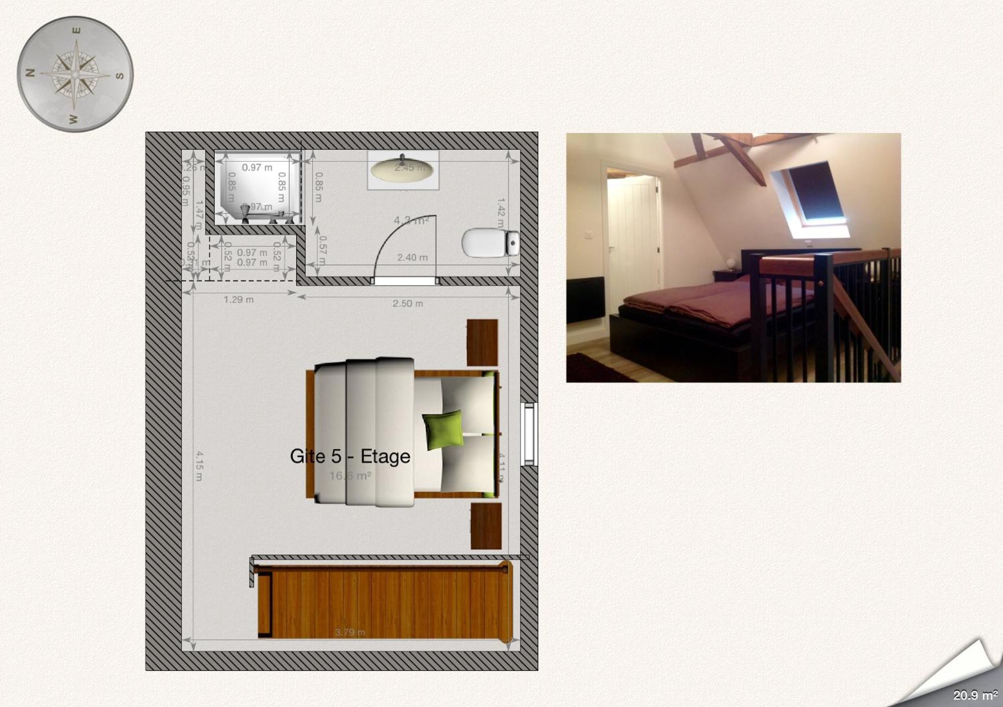Monein B&B Au Moulin 1771 חדר תמונה